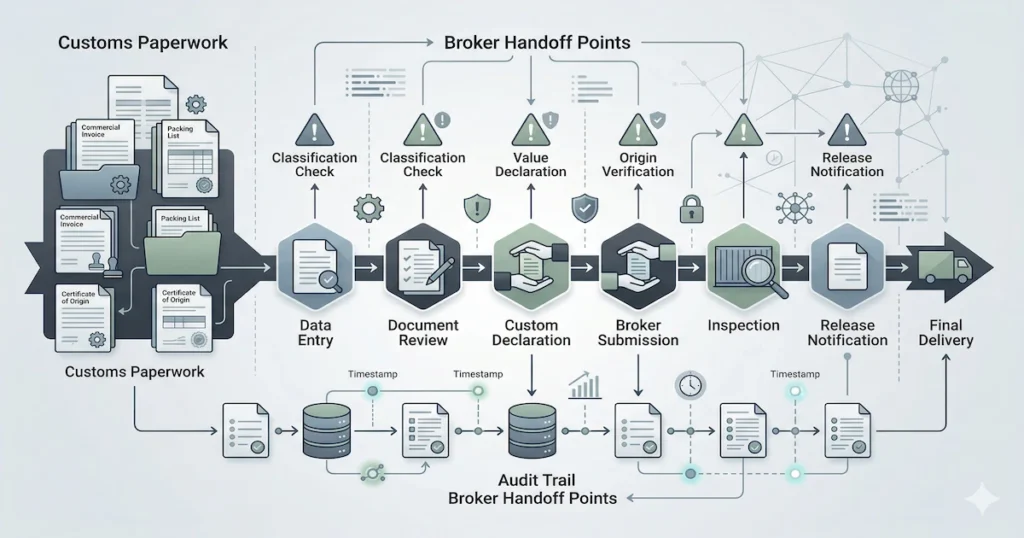 Compliance risk points in the tariff refund process